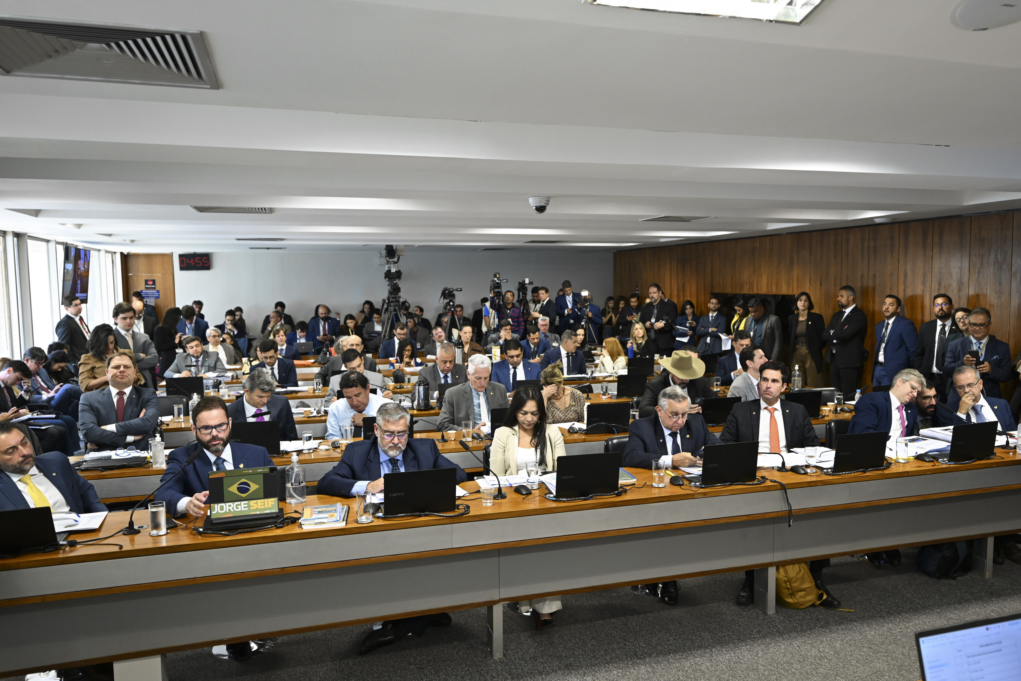 Reunião CPMI do INSS durante sessão desta quinta-feira, 25 | Foto: Edilson Rodrigues/Agência Senado
