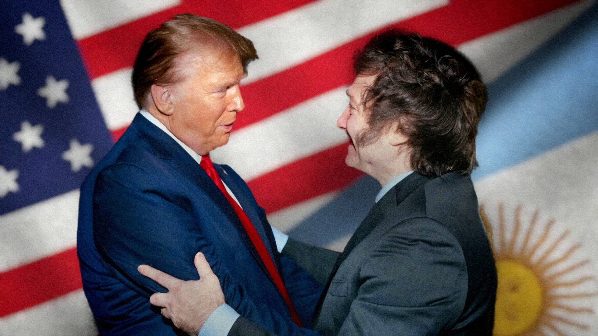 Montagem publicada por Milei prevê seu futuro encontro com Trump | Foto: Reprodução/TwitterX