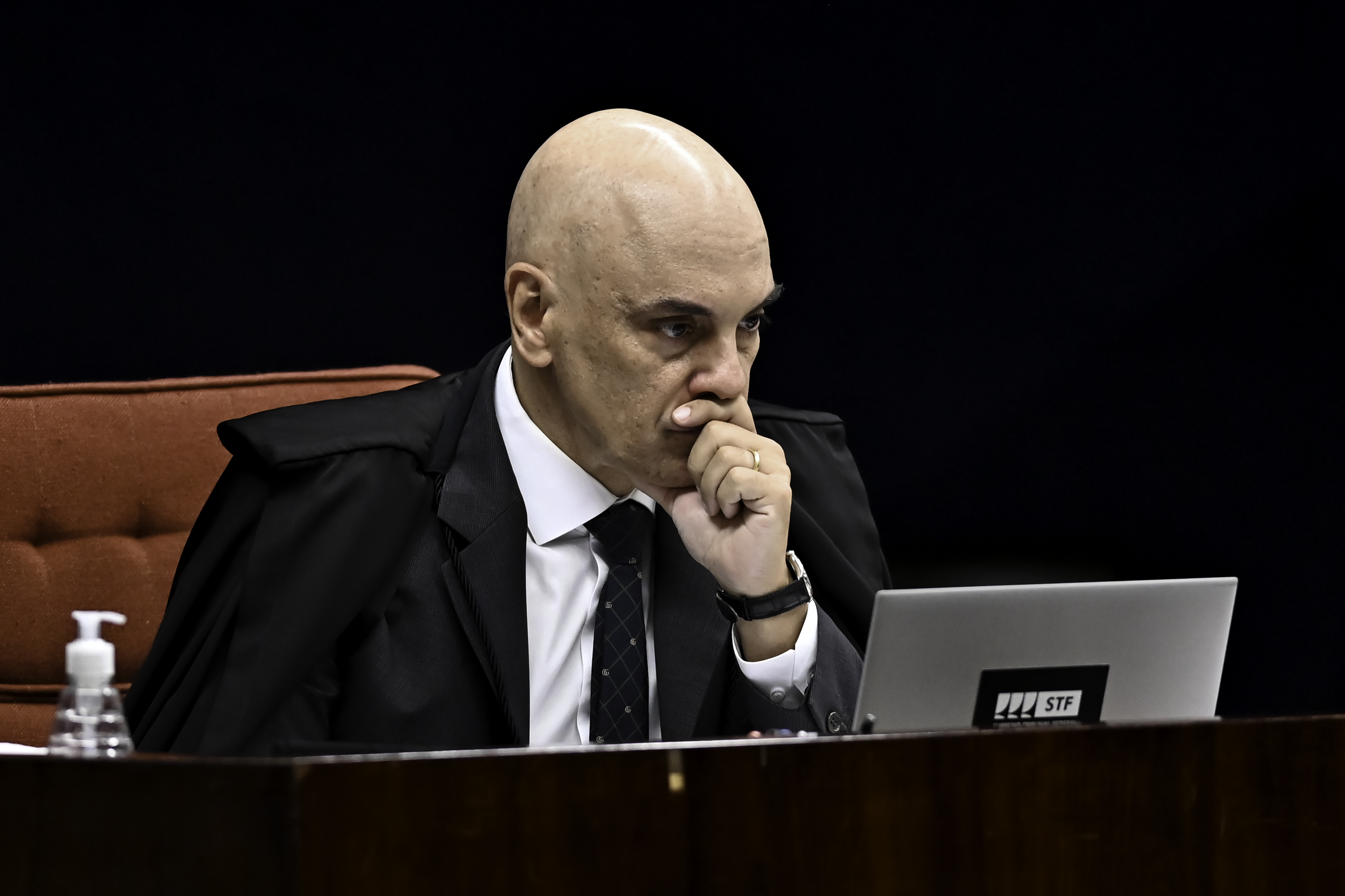 O ministro Alexandre de Moraes, em sessão da 1ª Turma do STF - 5/8/2025 | Foto: Ton Molina/Foto Arena/Estadão Conteúdo